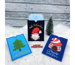 Stickserie - Weihnachtswichtel Satin Appli